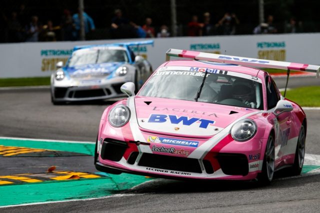 Porsche 911 GT3 Cup, Michael Ammermüller (D), Porsche Mobil 1 Supercup, Monza 2018 Porsche 911 GT3 Cup, Michael Ammermüller (D), Porsche Mobil 1 Supercup, Monza 2018 © Porsche Motorsport