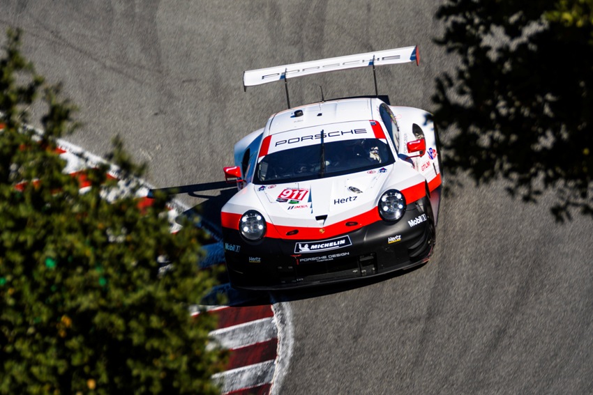 Porsche 911 RSR (911), Porsche GT Team Patrick Pilet, Nick Tandy Laguna Seca © Porsche Motorsport