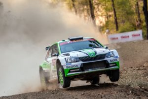 Skoda bei der Rallye Grossbritannien Die amtierenden WRC 2-Champions Pontus Tidemand/Jonas Andersson (ŠKODA FABIA R5) wollen den Vorjahressieg in der Kategorie WRC 2 beim WM-Lauf in Großbritannien wiederholen. © Skoda Motorsport