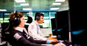 Formel 1 – Renn Unterstützung aus der Ferne der Race Support Room Formel 1, Brackley, Mercedes-AMG Petronas Motorsport, Race Support Room © Daimler AG