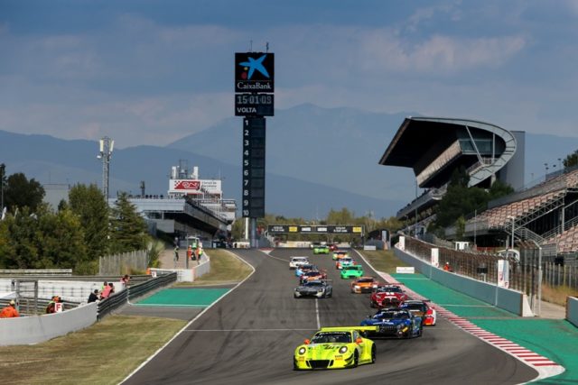 Manthey-Racing, Porsche 911 GT3 R (911), Romain Dumas (F), Frederic Makowiecki (F), Dirk Werner (D), Barcelona 2018 Manthey-Racing, Porsche 911 GT3 R (911), Romain Dumas (F), Frederic Makowiecki (F), Dirk Werner (D), Barcelona 2018 © Porsche Motorsport
