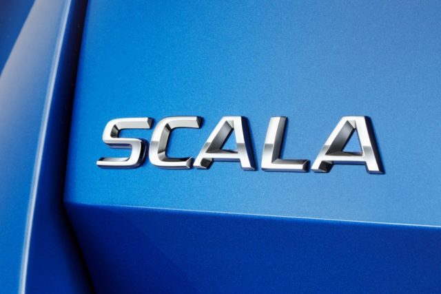 Skoda SCALA: neuer Name für neues Kompaktmodell. Der Name stammt vom lateinischen Wort ,scala‘, zu Deutsch ,Treppe‘ oder ,Leiter‘, und steht für den nächsten Schritt nach vorne, den der tschechische Automobilhersteller mit seinem brandneuen Modell geht © Skoda