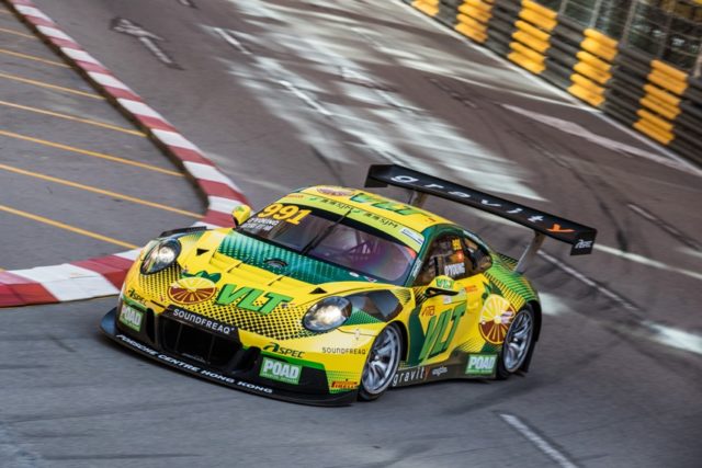 Porsche 911 GT3 R, Craft Bamboo Racing (55), Darryl O'Young (HKG) Porsche 911 GT3 R, Craft Bamboo Racing (55), Darryl O'Young (HKG) © Porsche Motorsport
