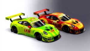 Porsche 911 GT3 R, Manthey-Racing (911), Laurens Vanthoor (B), Manthey-Racing (912), Earl Bamber (NZ) © Porsche Motorsport