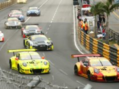 FIA GT World Cup in Macau – Porsche 911 GT3 R startet von Platz fünf in den GT World Cup Macau Grand Prix 2018 Porsche 911 GT3 R, Manthey-Racing (911), Laurens Vanthoor (B), Manthey-Racing (912), Earl Bamber (NZ), Macau 2018 (l-r) © Porsche Motorsport