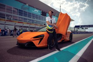 McLaren Artura Bruno Senna Miami GP circuit 