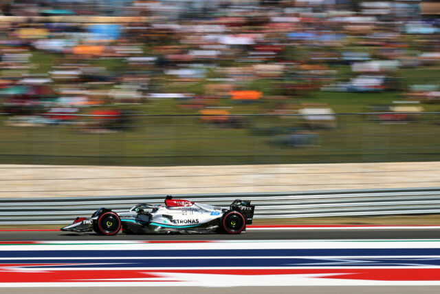 Formel 1 - Mercedes-AMG Petronas Motorsport, Großer Preis der USA 2022. George Russell Formel 1 - Mercedes-AMG Petronas Motorsport, Großer Preis der USA 2022. George Russell