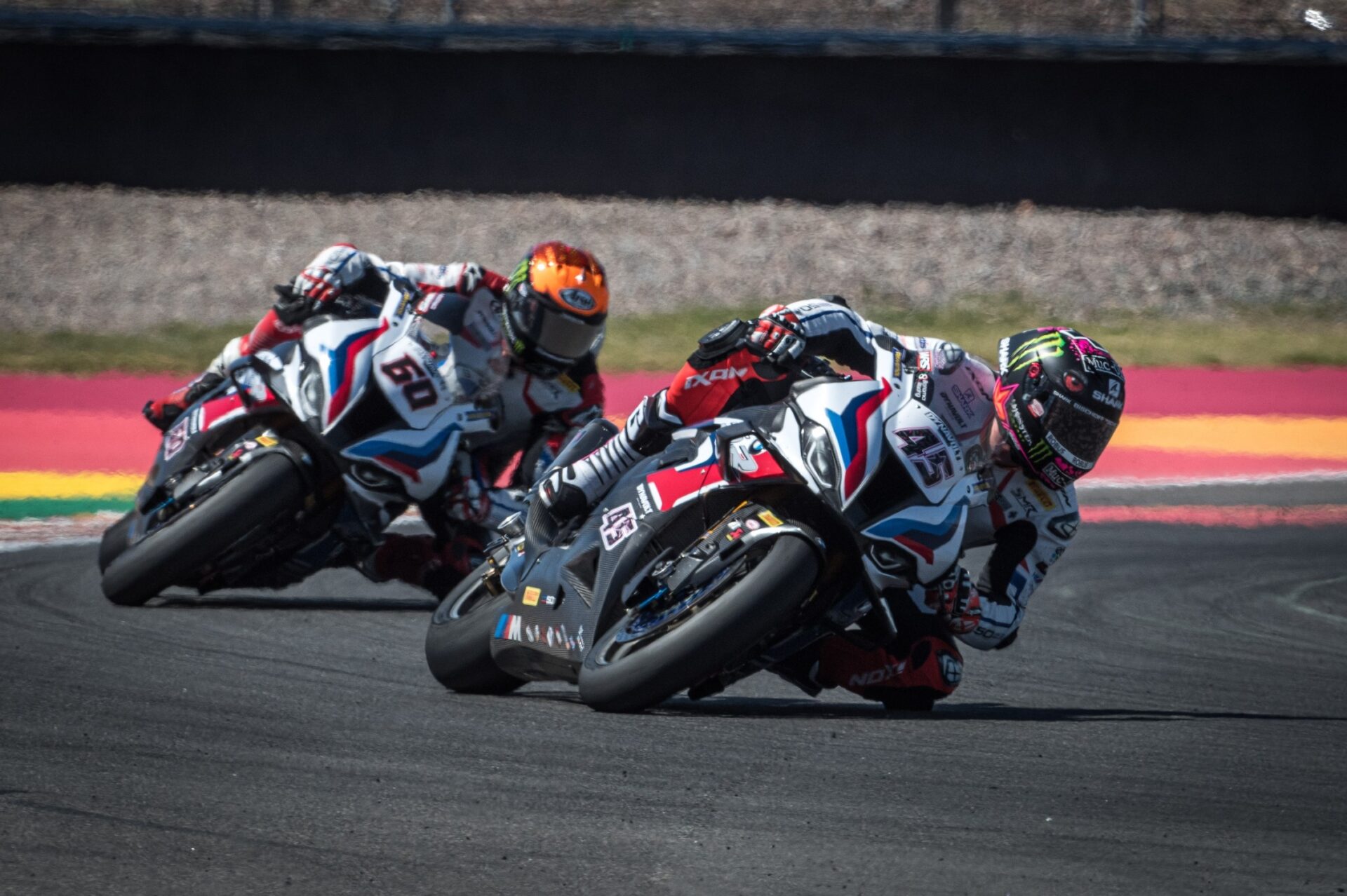 Superbike World Championship. BMW Motorrad Motorsport. BMW Motorrad WorldSBK Team, #45 BMW M 1000 RR, Scott Redding (GBR). Superbike World Championship. BMW Motorrad Motorsport. BMW Motorrad WorldSBK Team, #45 BMW M 1000 RR, Scott Redding (GBR).