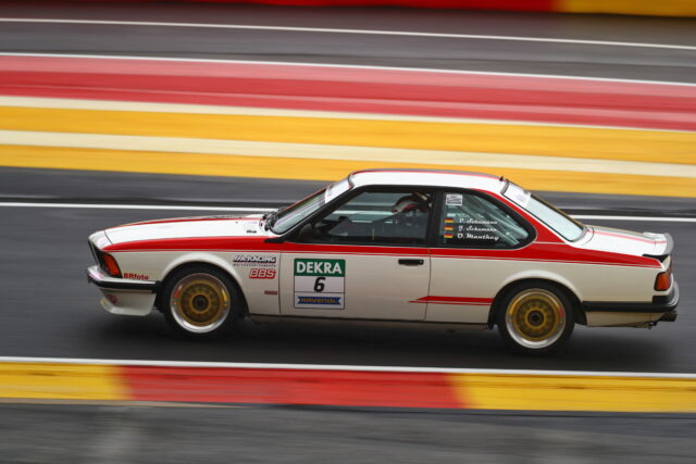 Olaf Manthey - gemeinsam mit Jürgen und Peter Schumann im BMW 635 CSi