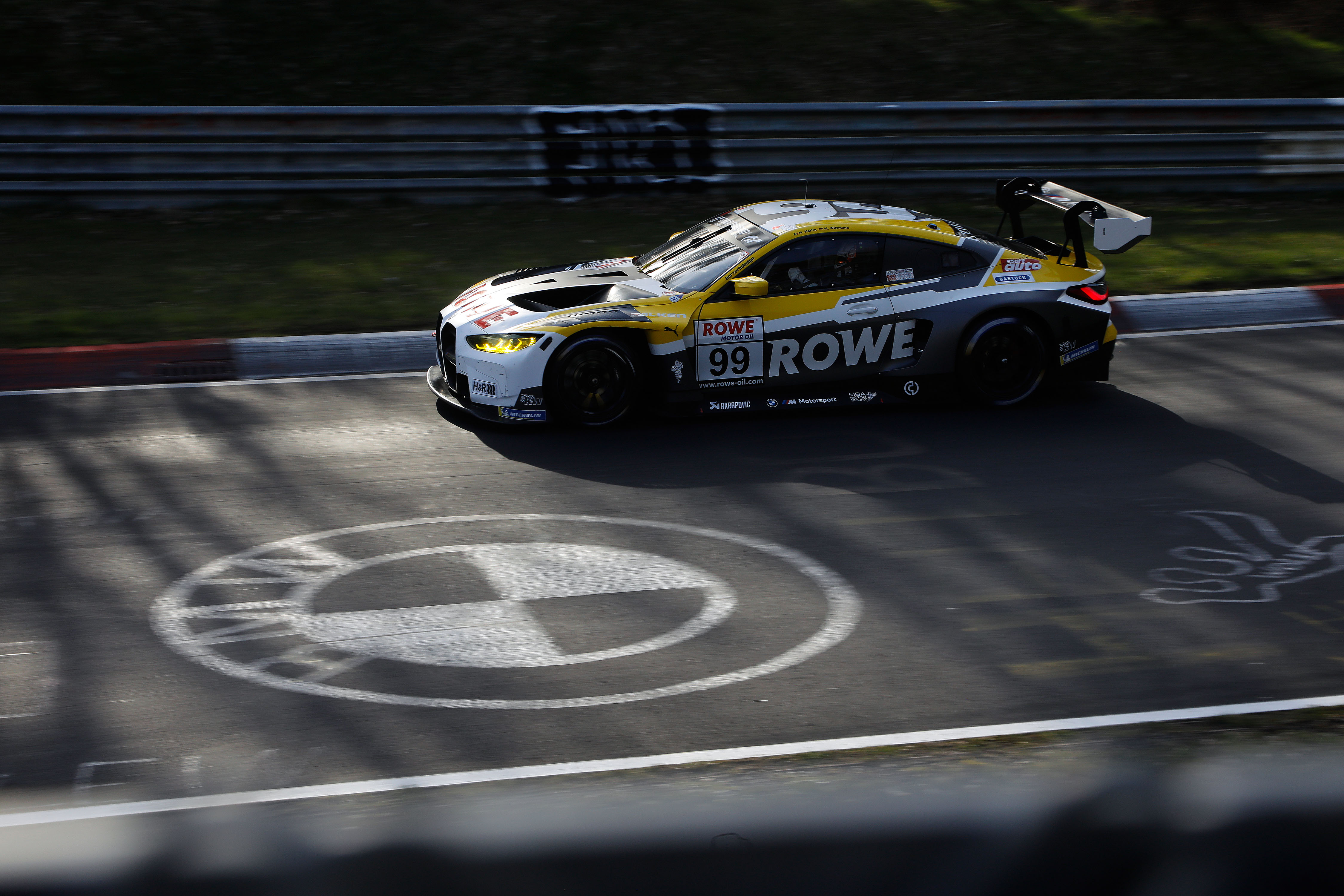 Nürburgring Endurance Series, NLS, Nordschleife, #99 BMW M4 GT3, ROWE Racing, Marco Wittmann, Maxime Martin. Nürburgring Endurance Series, NLS, Nordschleife, #99 BMW M4 GT3, ROWE Racing, Marco Wittmann, Maxime Martin.