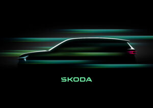 Zweite Škoda Kodiaq-Generation – Silhouette: Škoda Auto gibt einen ersten Ausblick auf den Nachfolger des SUV-Modells Kodiaq.