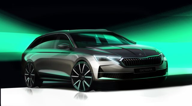 Skoda Octavia Facelift 2024 Skoda zeigt erste Skizzen des überarbeiteten Octavia: Vier Jahre nach dem Produktionsbeginn der aktuellen vierten Generation startet der Octavia mit einer umfassenden Aufwertung durch. Wie bislang kommt auch die überarbeitete Version als Fließhecklimousine und Kombi auf den Markt.