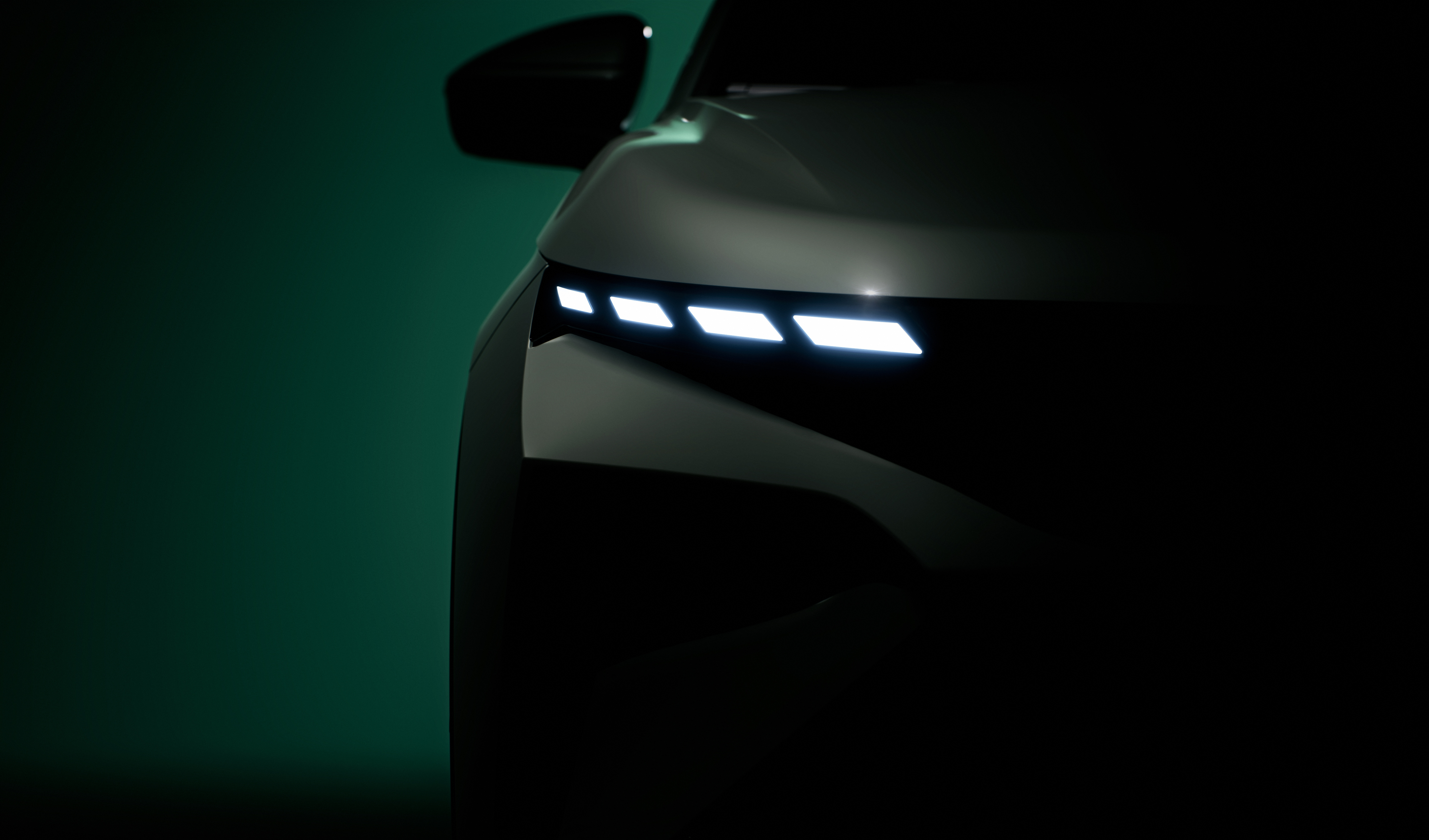 Tech-Deck-Face Scheinwerfer des neuen Skoda Elroq