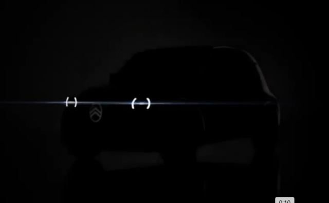 2CV Silhouette der Elektroente