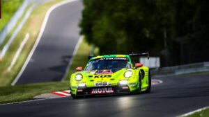 Porsche 911 GT3 R, Manthey (#911), Thomas Preining (AUT), Ayhancan Güven (TUR), Kévin Estre (FRA), Nürburgring, 2026