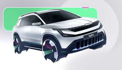 Vor Weltpremiere des batterieelektrischen Epiq Designskizze des Eqiq Vor Weltpremiere des batterieelektrischen Epiq Designskizze des Eqiq