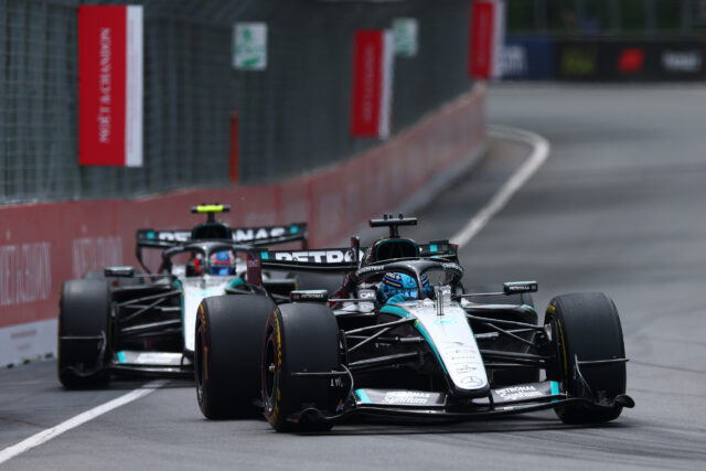 Formel 1 - Mercedes-AMG PETRONAS F1 Team, Großer Preis von Kanada 2026. Kimi Antonelli, George Russell Formel 1 - Mercedes-AMG PETRONAS F1 Team, Großer Preis von Kanada 2026. Kimi Antonelli, George Russell