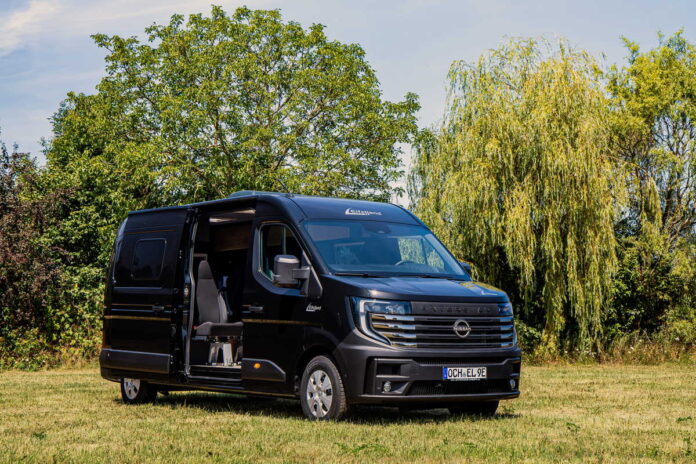 Vollelektrischer Nissan Interstar-e mit Camping-Ausbau von Eifelland Vollelektrischer Nissan Interstar-e mit Camping-Ausbau von Eifelland
