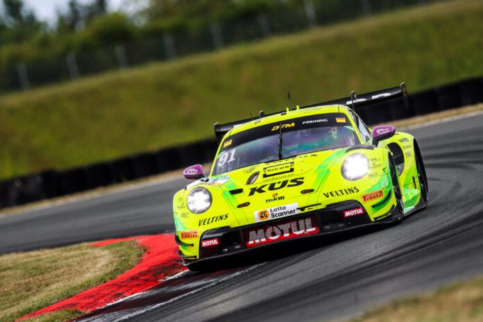 Thomas Preining fuhr in beiden Trainings-Sessions in Oschersleben die Tagesbestzeit Thomas Preining fuhr in beiden Trainings-Sessions in Oschersleben die Tagesbestzeit