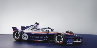 Finale in London: Porsche verabschiedet Rekord-Rennwagen mit historischem Design Porsche 99X Electric, Historische Farben beim London E-Prix
