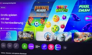 Gaming Hub auf Samsung TV 2025 