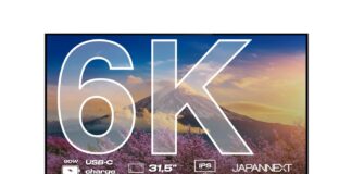 Neuer Preisbrecher für Kreativprofis: JAPANNEXT bringt 6K-Monitor für unter 900 Euro JAPANNEXT JN-IPS326K-HSPC9: 6K-Profi-Monitor