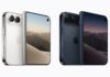 Das iPhone Duo ist in zwei eleganten Farben erhältlich, Sternenweiß und Nachthimmel,