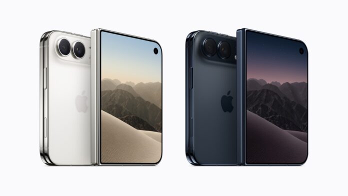 Das iPhone Duo ist in zwei eleganten Farben erhältlich, Sternenweiß und Nachthimmel, Das iPhone Duo ist in zwei eleganten Farben erhältlich, Sternenweiß und Nachthimmel,