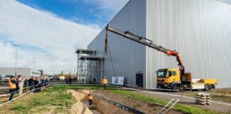 Baustart der Wasserstoff-Pipeline im BMW Group Werk Leipzig