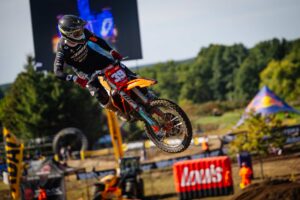 Roan van de Moosdijk mit Start Ziel Sieg in Drehna bei den MX Masters
