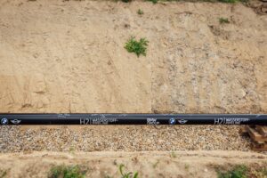 Baustart der Wasserstoff-Pipeline im BMW Werk Leipzig