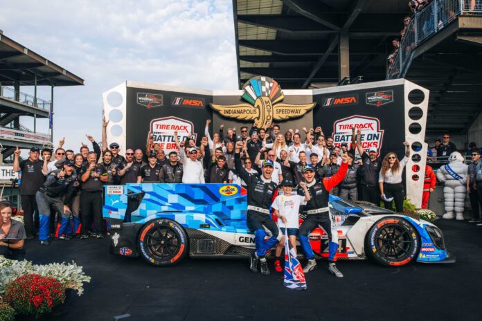 IMSA WeatherTech SportsCar Championship, Indianapolis #24 BMW M Hybrid V8, LMDh, GTP, Hypercar, BMW M Team WRT, Dries Vanthoor, Sheldon van der Linde.