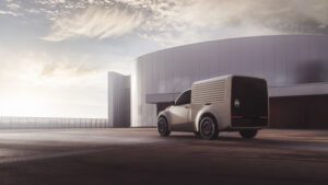 2CV Fourgnnette Concept Seiten-Heckansicht