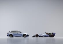 Audi-Doppelpremiere in Singapur: Erstes F1-Nachtrennen trifft auf ausverkauften RS 5 Neuer Audi RS5 und Audi R26 mit Sonderlackierung